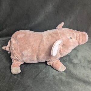 IKEA Knorrig Mama Pig Mother Piggy Pink Plush Stuffed Animal Toy Stretch Tail